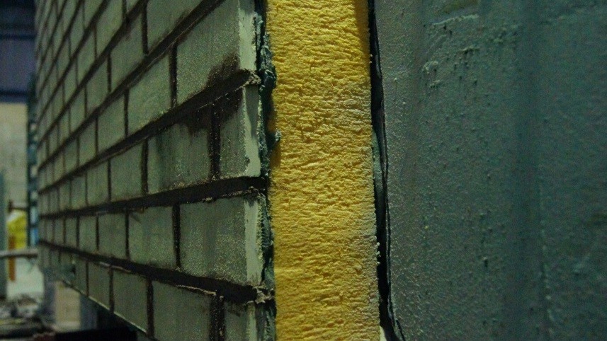 Рис. 3 – Система теплоизоляции с фасадной плиткой