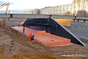 Блоки ПЕНОПЛЭКС® применяются при возведении путепроводов через Западный Скоростной Диаметр в Санкт-Петербурге